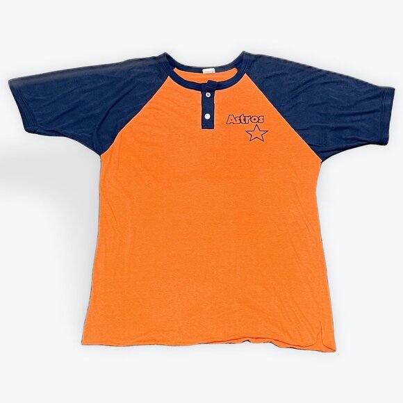 2XL | Vintage 90s Houston Astors Orange T Shirt - Picture 1 of 4